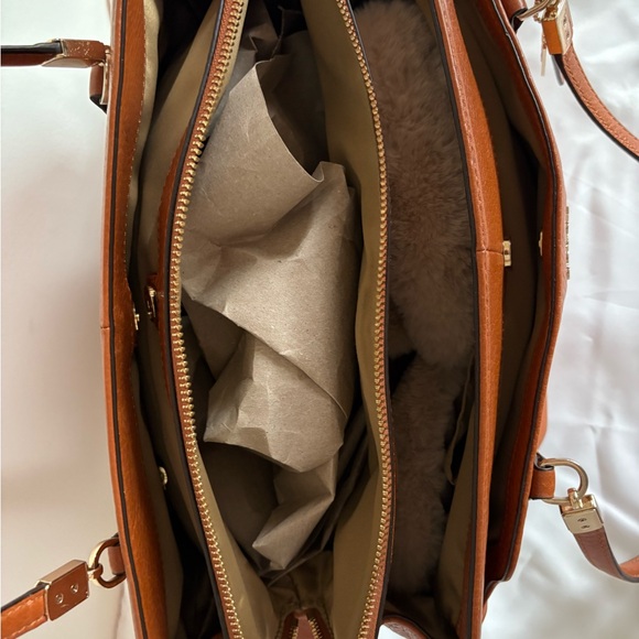 Coach Brown Leather Tote Bag - Picture 4 of 11